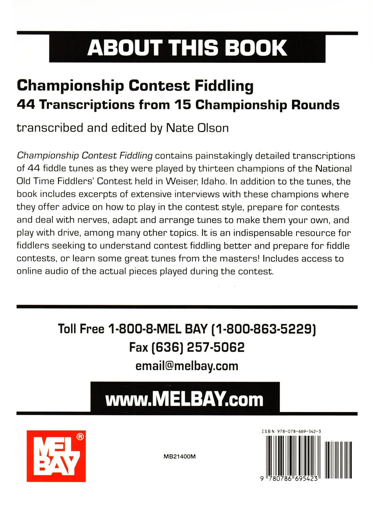 Championship Contest Fiddling: 44 Transcriptions from 15 Championship Rounds - Violin & Online Audio Play-Along - edited by Nate Olson - published by Mel Bay - Image 5