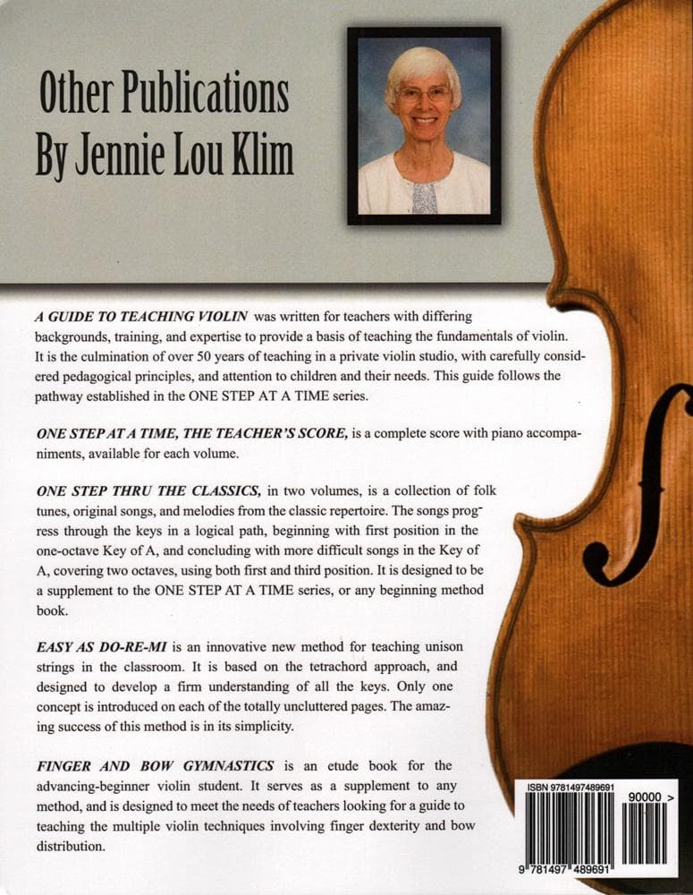 One Step at a Time - Book 3 - Violin - Jennie Lou Klim - Beachside Publications - Image 4