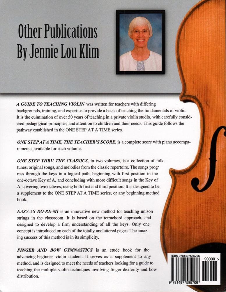 One Step At A Time - Jennie Lou Klim Violin Bk 4 - Image 4