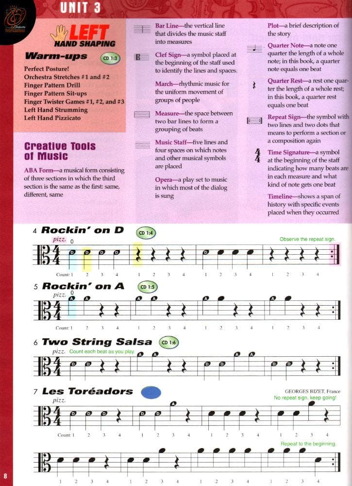 Orchestra Expressions Book 1, Viola Book and CD By Kathleen Brungard and Gerald E Anderson Published by Alfred Music Publishing - Image 3