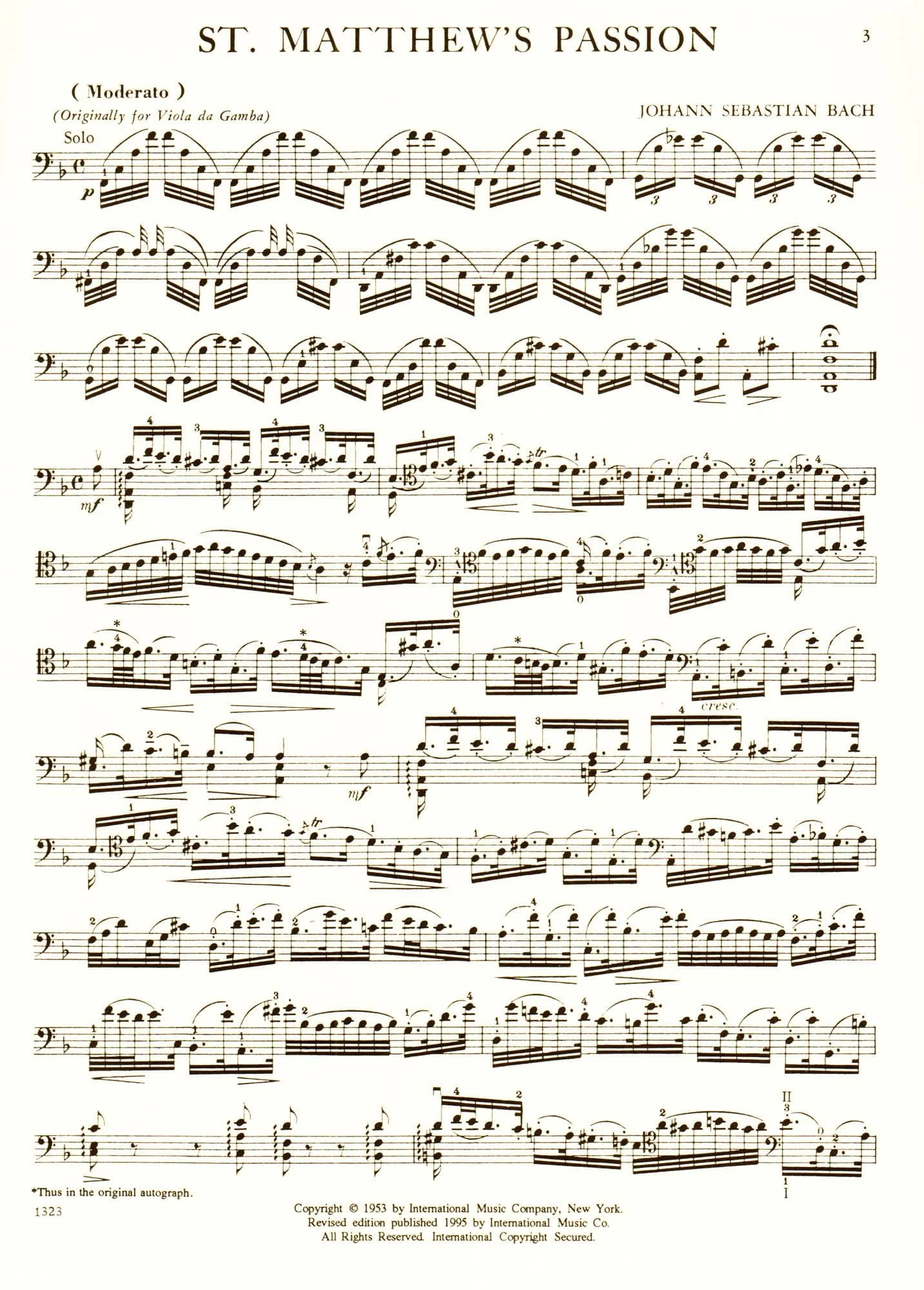Orchestral Excerpts, Volume 3 - Cello - edited by Leonard Rose and Nathan Stutch - International Music Company - Image 3