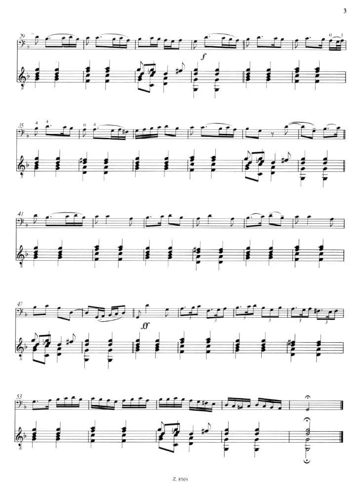 Ortiz, Diego - Four Recercadas For Cello and Guitar Published by Editio Musica Budapest - Image 3