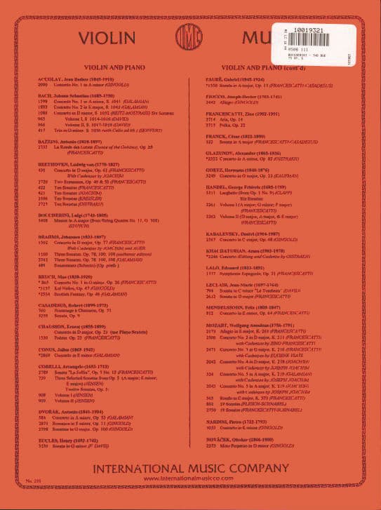 Boccherini, Luigi - 2 Duets Op 5 for Two Violins - arranged by Sitt - International Edition - Image 3