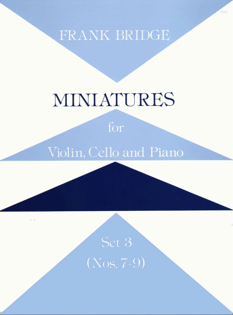Bridge, Frank - Miniatures for Piano Trio Set 3 Nos 7-9 for Violin, Cello and Piano - Stainer and Bell Publication