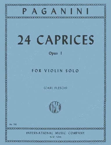 Paganini, Niccolo - 24 Caprices for Violin, Op 1 - Solo Violin - edited by Carl Flesch - International Music Company