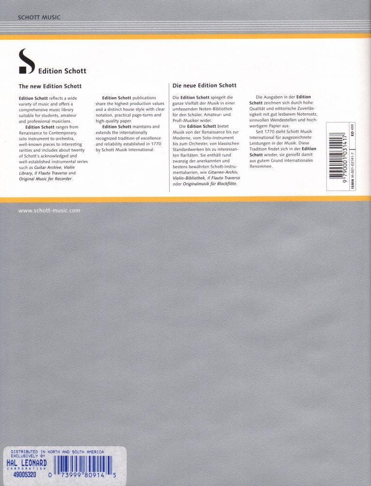 Paganini, Niccolo - Concerto No 2 in b minor, Op 7 - for Violin and Piano - edited by August Wilhelmj - Schott Edition - Image 3