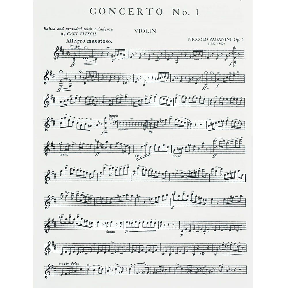 Paganini Violin Concerto No.1 Op. 6 arr. Carl Flesch - Image 3