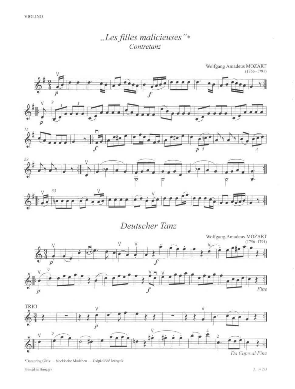Pejtsik/Vigh - Music for Piano Quartet Violin, Viola (or Violin 2), Cello, Piano Published by Editio Musica Budapest - Image 2