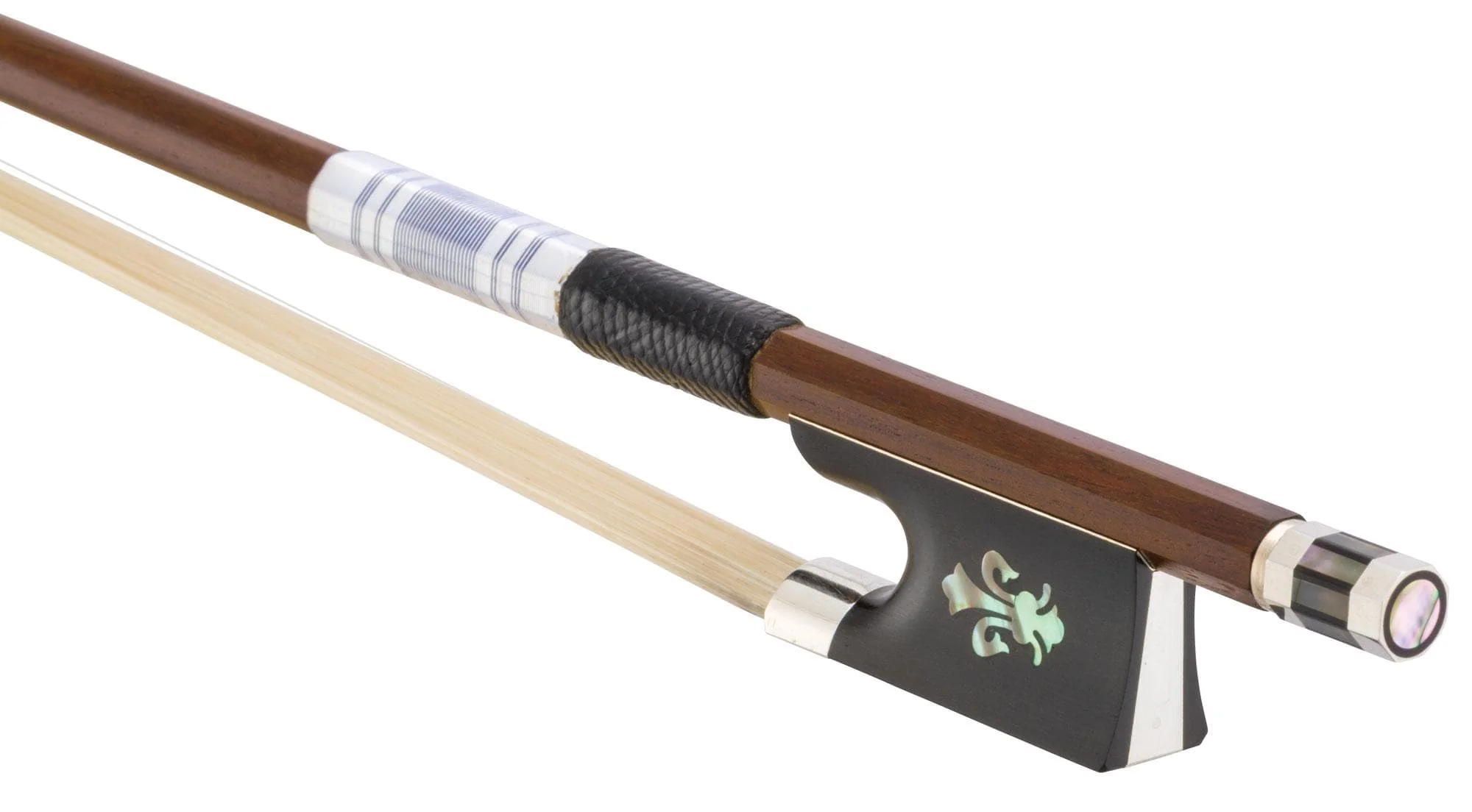 Fleur-de-lis Pernambuco Violin Bow Silver - Image 5