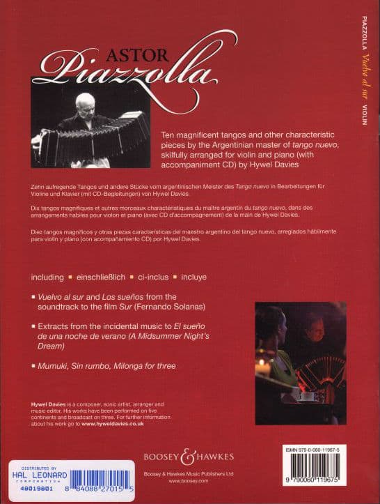 Piazzolla, Astor - Vuelvo Al Sur - for Violin -  Boosey & Hawkes - Image 4