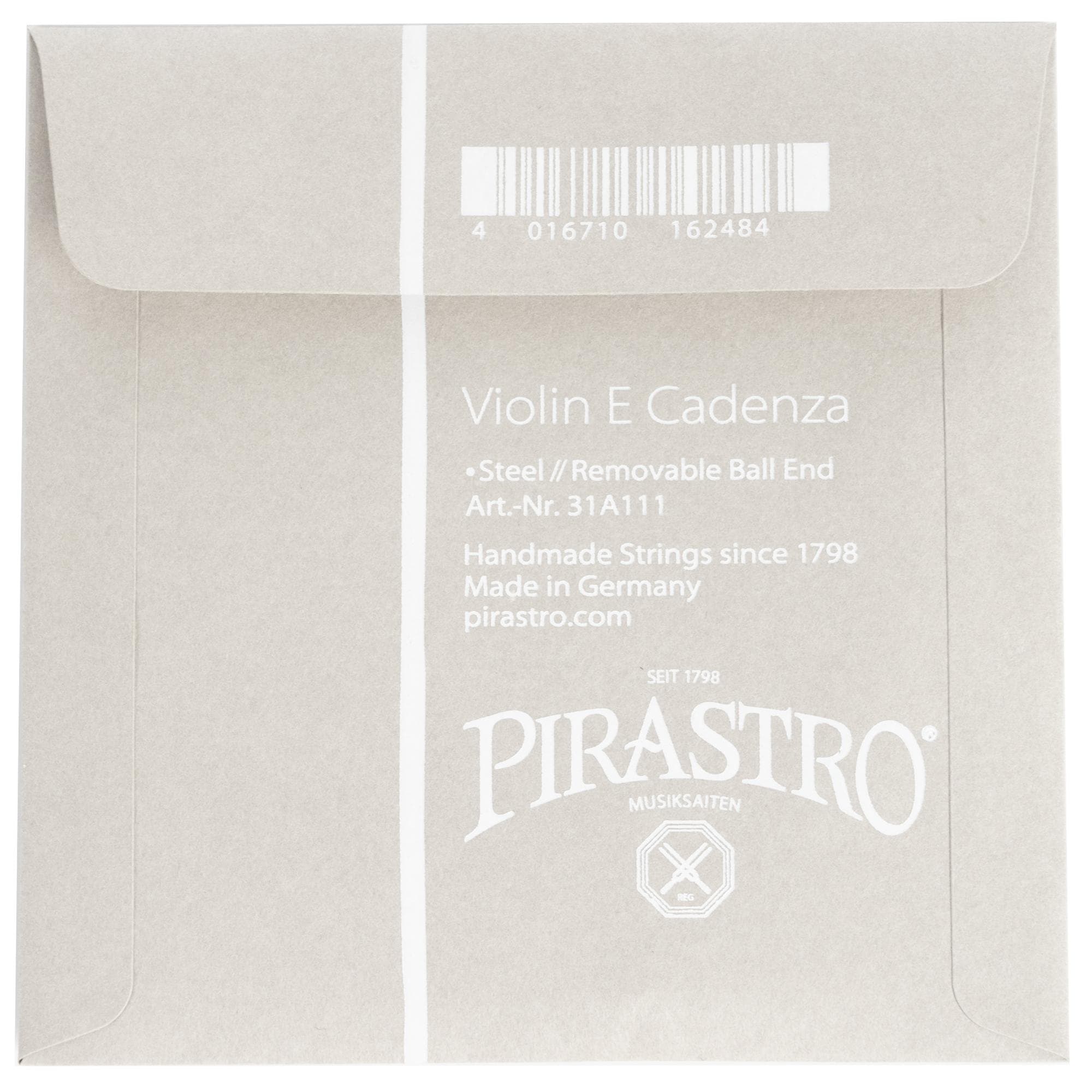 Pirastro Perpetual Cadenza Violin E-String - 4/4 Size - Medium Gauge - Image 2