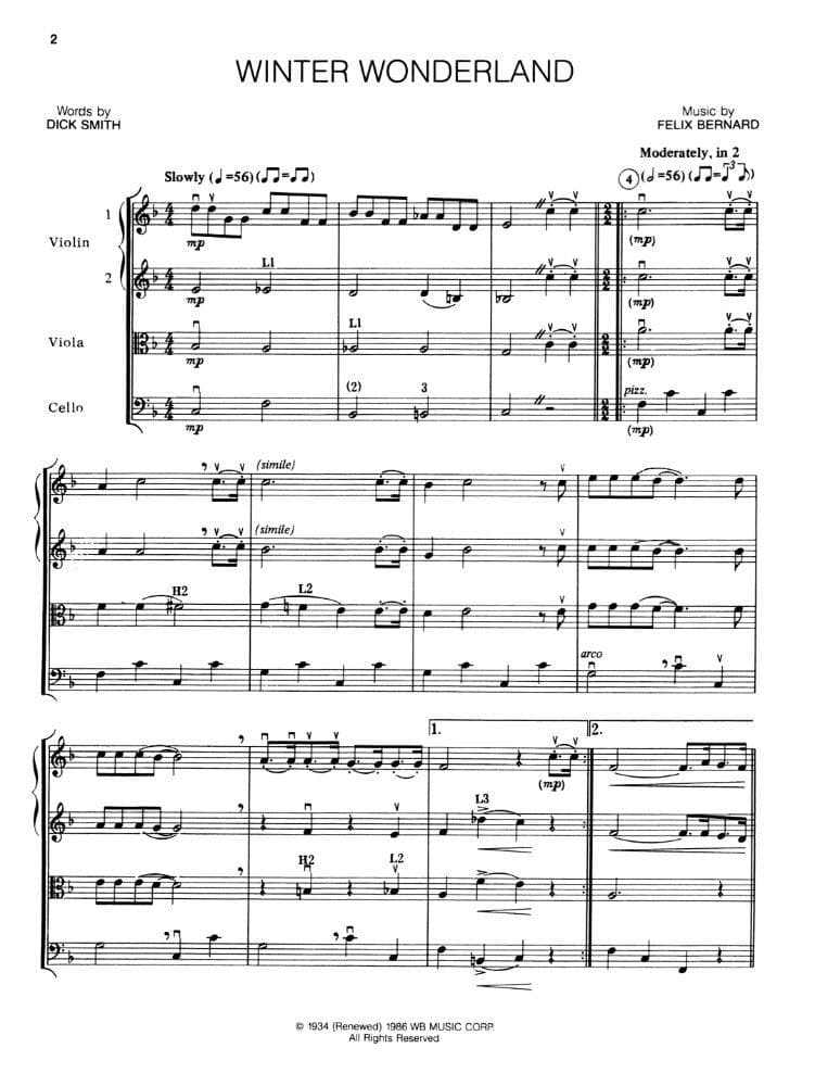 Pop Christmas Collection, for String Quartet Arranged by Rosenhaus Published by Alfred Music Company - Image 3