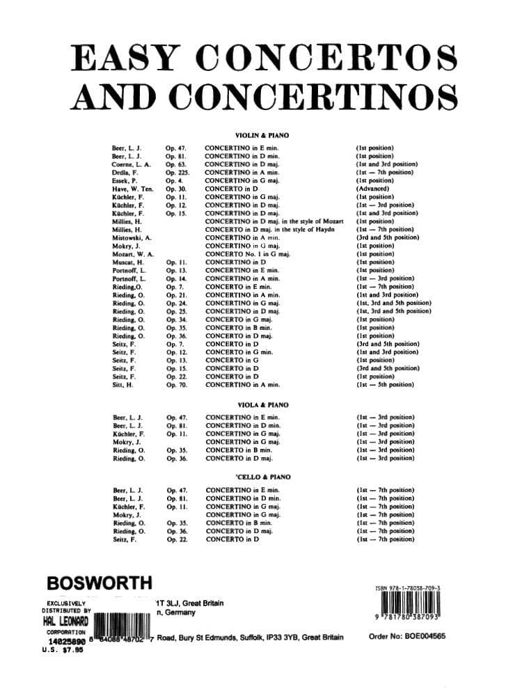 Portnoff, Leo - Russian Fantasia No 1 in A Minor - Violin and Piano - Bosworth - Image 3