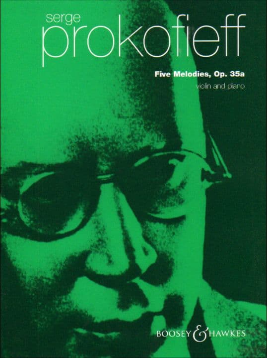 Prokofiev, Serge - Five Melodies, Op 35 - Violin and Piano - published by Boosey & Hawkes