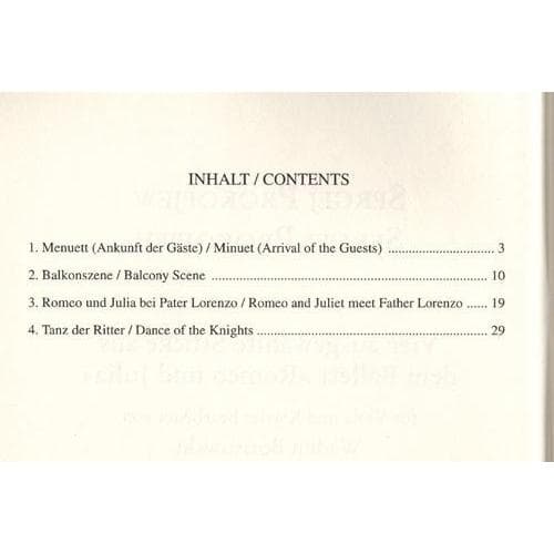 Prokofiev, Serge - Four Selected Pieces from Romeo/Juliet For Viola and Piano Published by Sikorski - Image 2