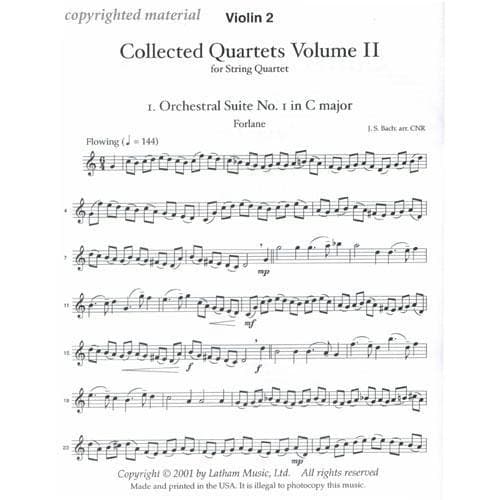 Rabinowitz, Carole Neuen -Collected Quartets, Volume 2 - for String Quartet - Latham Music Enterprise - Image 3