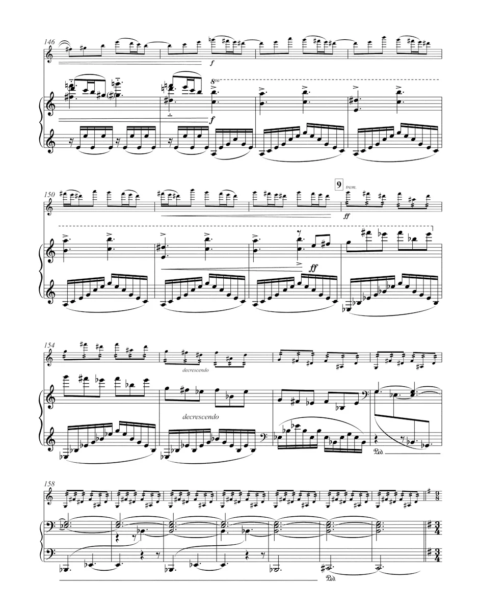 Ravel, Maurice - Berceuse sur le nom de Fauré, M. 74 - for Piano and Violin - edited by Woodfull-Harris - Barenreiter Urtext - Image 3