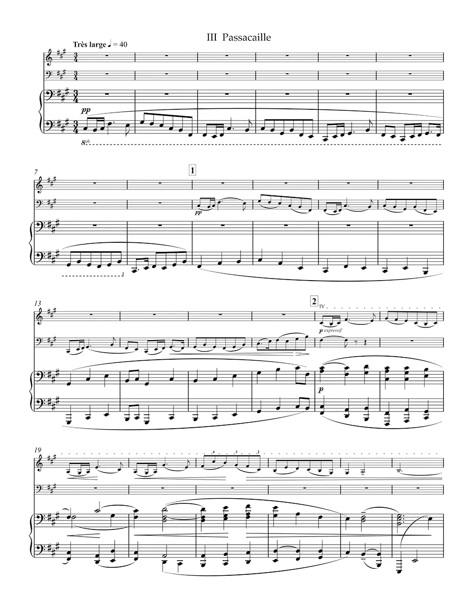 Ravel, Maurice - Piano Trio - for Piano, Violin, and Cello - edited by Woodfull-Harris - Barenreiter Urtext - Image 3