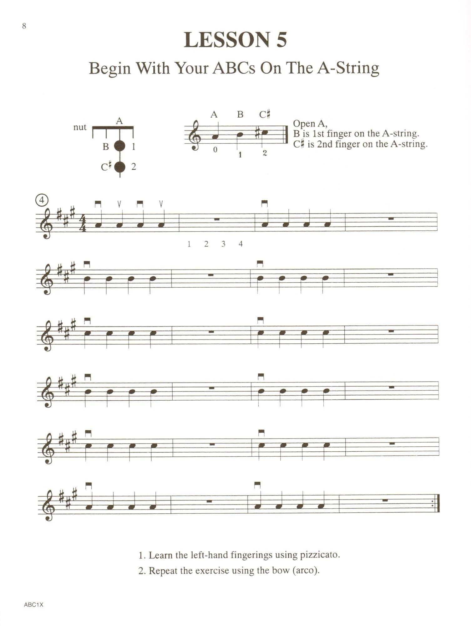 Rhoda, Janice Tucker - The ABCs of Violin for the Absolute Beginner, Book 1 - with Online Audio & Accompaniment - Carl Fischer Edition - Image 3