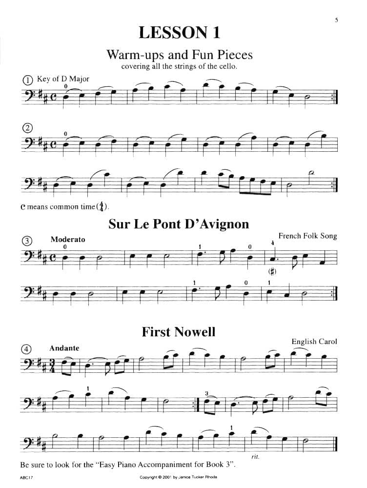 Rhoda, Janice - The ABCs of Cello for the Advanced, Book 3 - Cello - Carl Fischer - Image 3