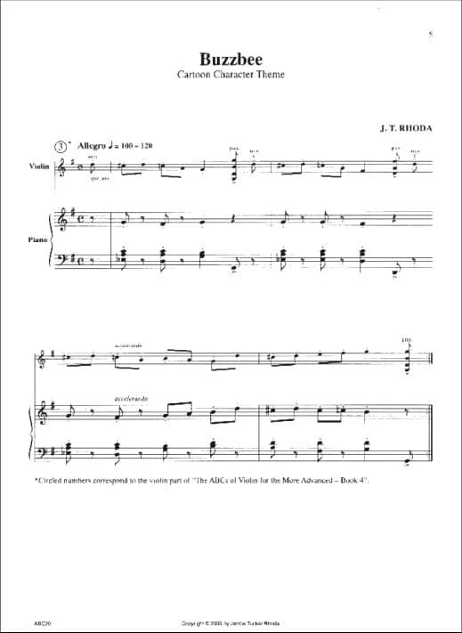 Rhoda, Janice Tucker - The ABC's of Violin for the More Advanced, Book 4 - Carl Fischer Edition - Image 3