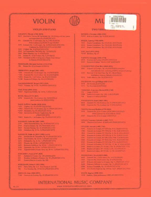 Rode, Pierre - Concerto No 7 in A minor, Op 9 - Violin and Piano - edited by Josef Gingold - International Music Company - Image 3