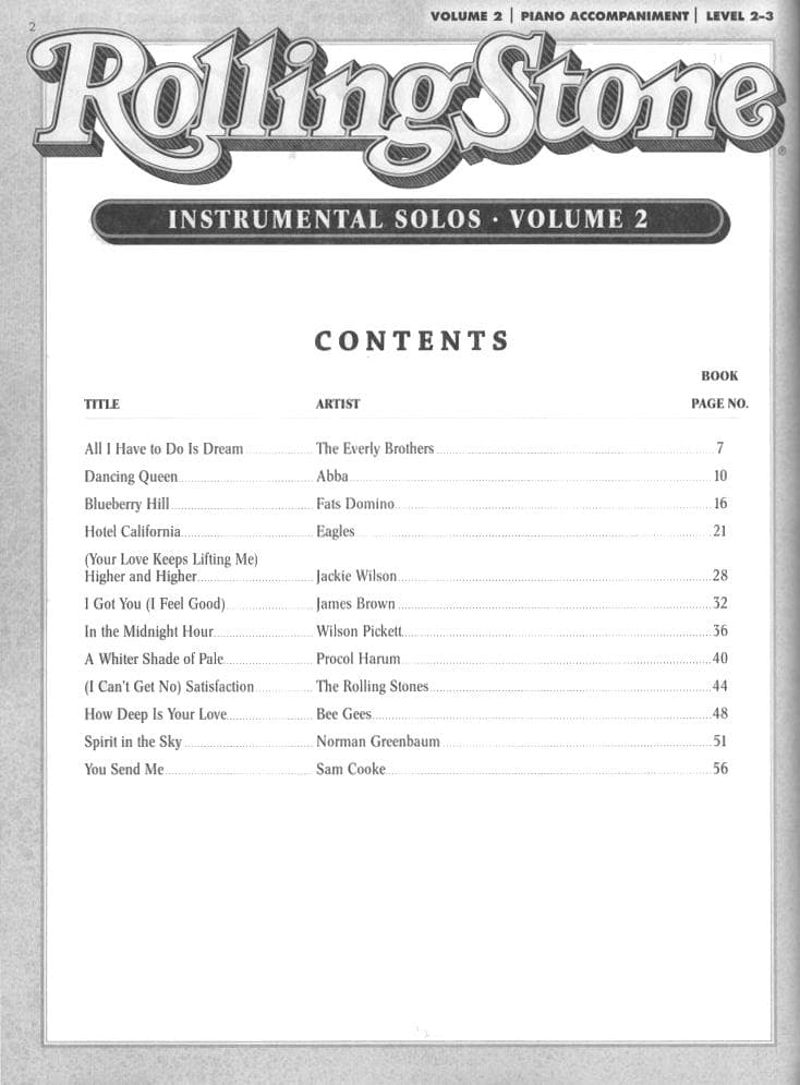 Rolling Stone: 500 Greatest Songs of All Time, Volume 2 - Violin and Piano - Book/CD - arranged by Galliford, Neuburg and Edmondson - Alfred Music - Image 2