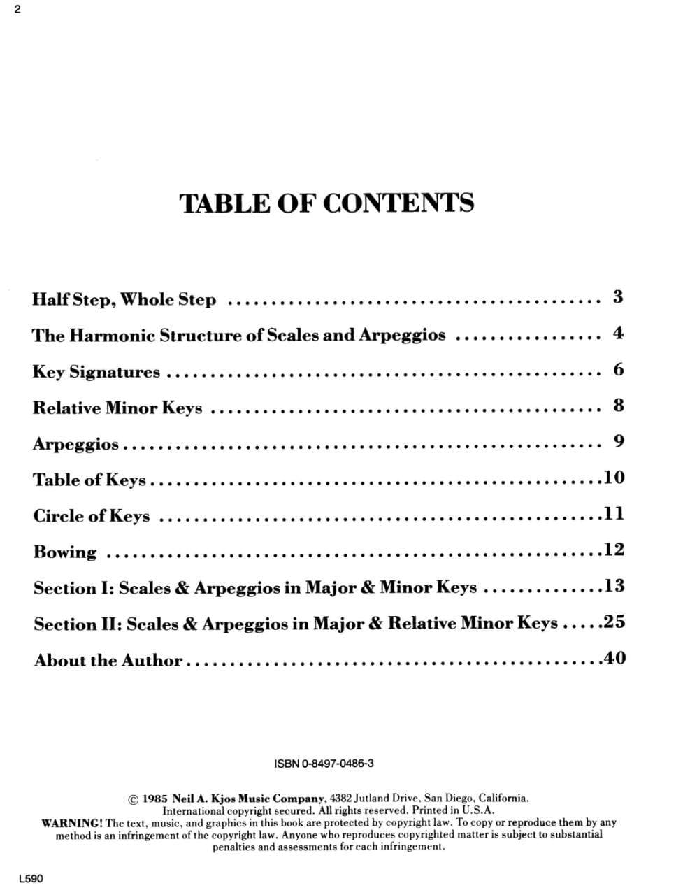 Rose, Linda - Progressive Scale Studies For Violin Published by Neil A Kjos Music Company - Image 2