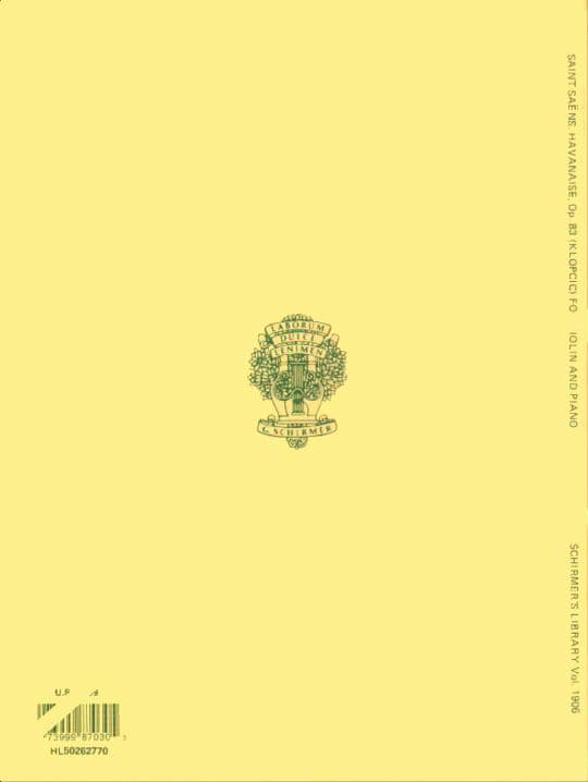 Saint-Saëns, Camille - Havanaise, Op 83 - Violin and Piano - edited by Rok Klop?i? - G Schirmer Edition - Image 3