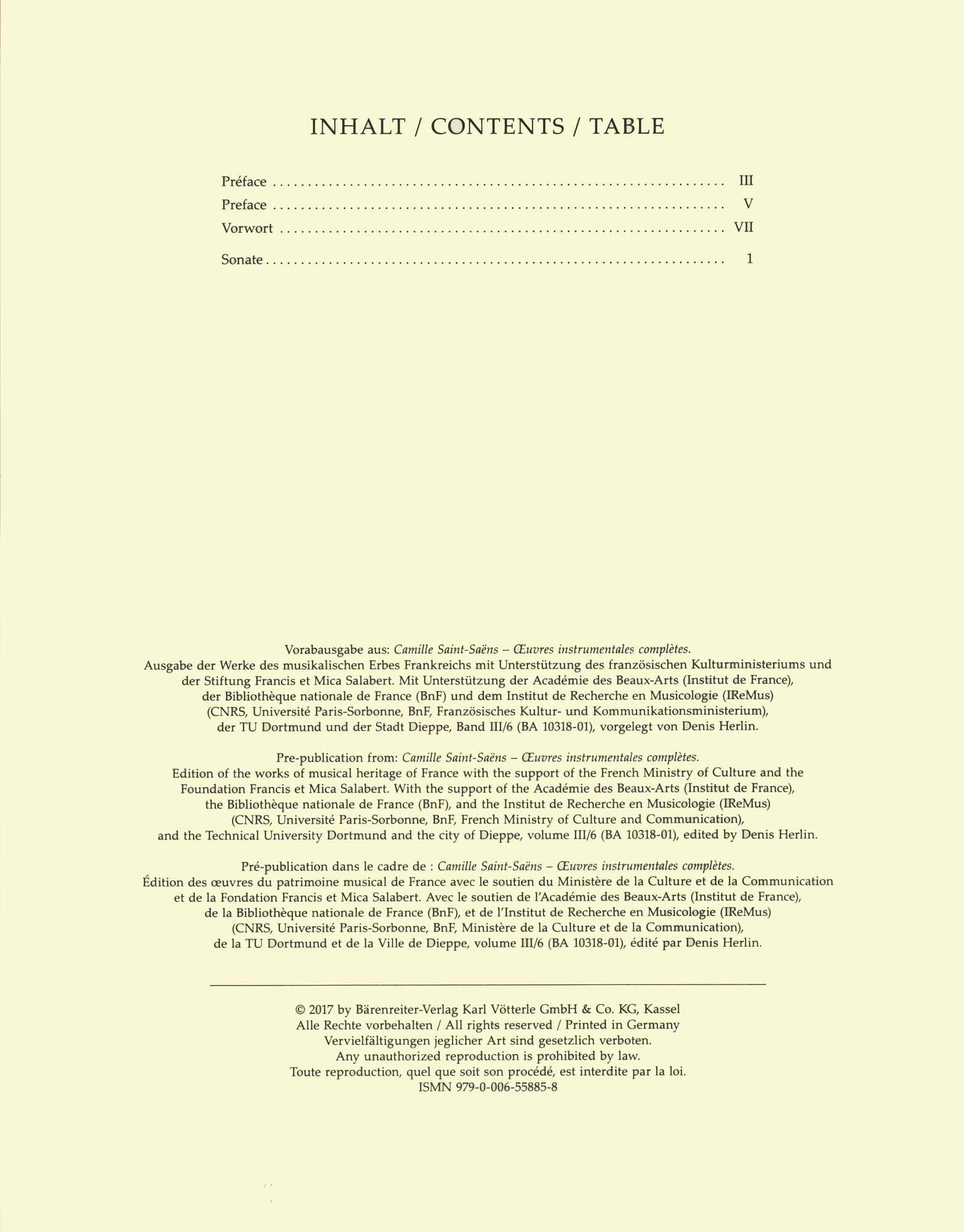Saint-Saens, Camille - Sonata in D major - for Cello and Piano - edited by Denis Hurlin - Barenreiter URTEXT - Image 3