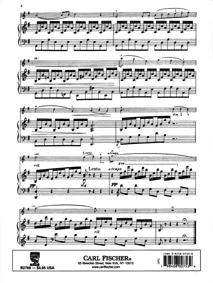 Saint-Saens, Camille - The Swan from "The Carnival of the Animals" - for Cello and Piano - edited by Buechner - Carl Fischer - Image 3