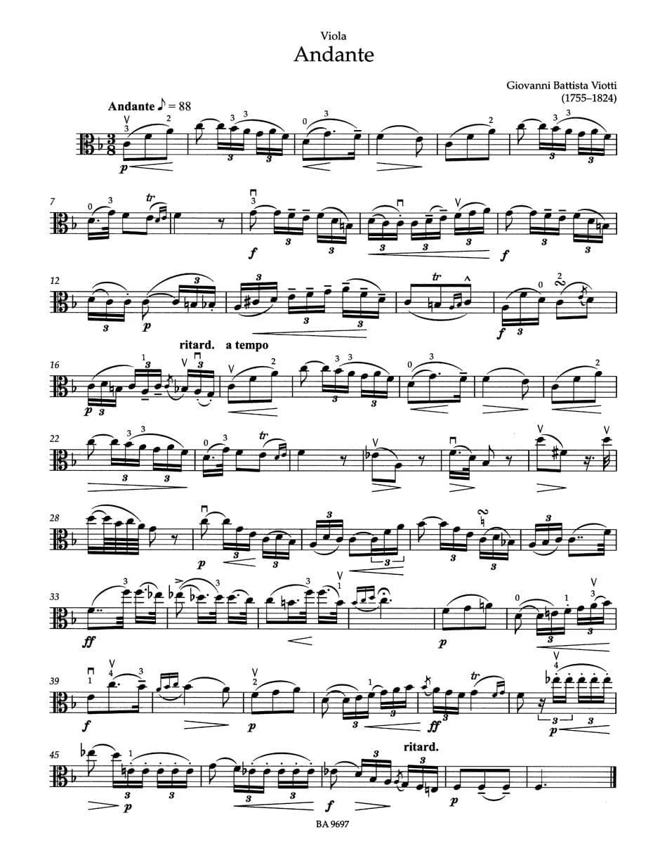 Concert Pieces for Viola and Piano - Viola Collection - edited by Kurt Sassmannshaus - Barenreiter - Image 3