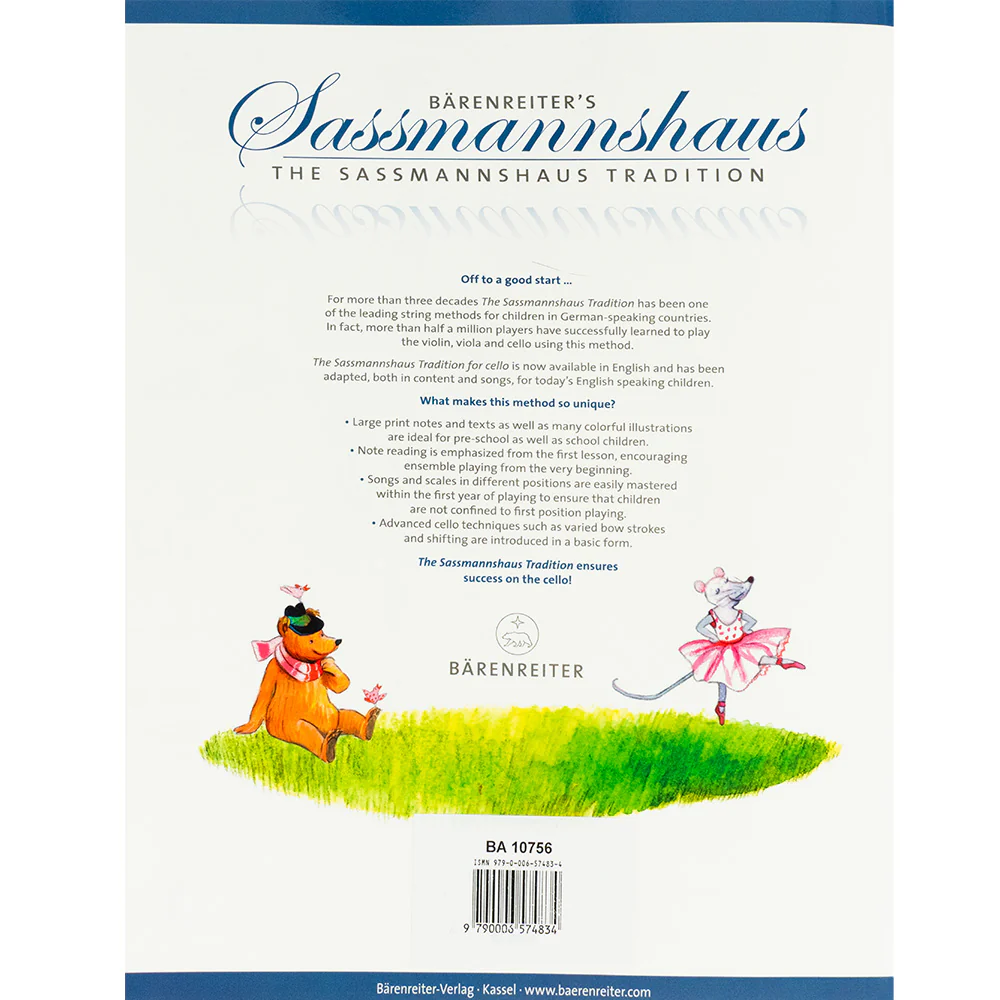 Sassmannshaus, Kurt - Early Start on the Cello, Volume 1 with a Chinese text booklet - Image 3