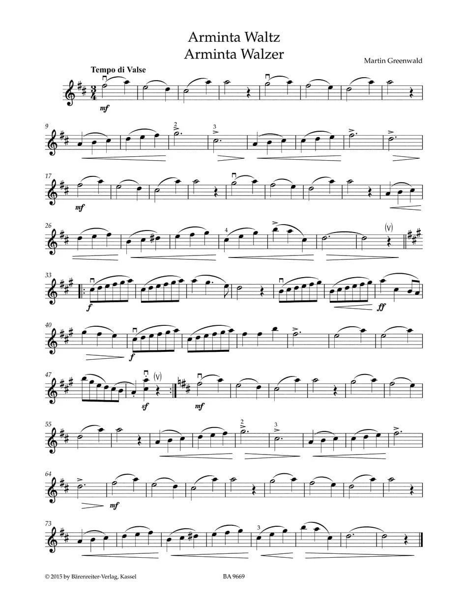 Sassmannshaus, Kurt and Christoph and Lusk, Melissa - Violin Recital Album, Volume 2: First Position - for Violin, Violin and Piano, or Violin Duet - Barenreiter - Image 3