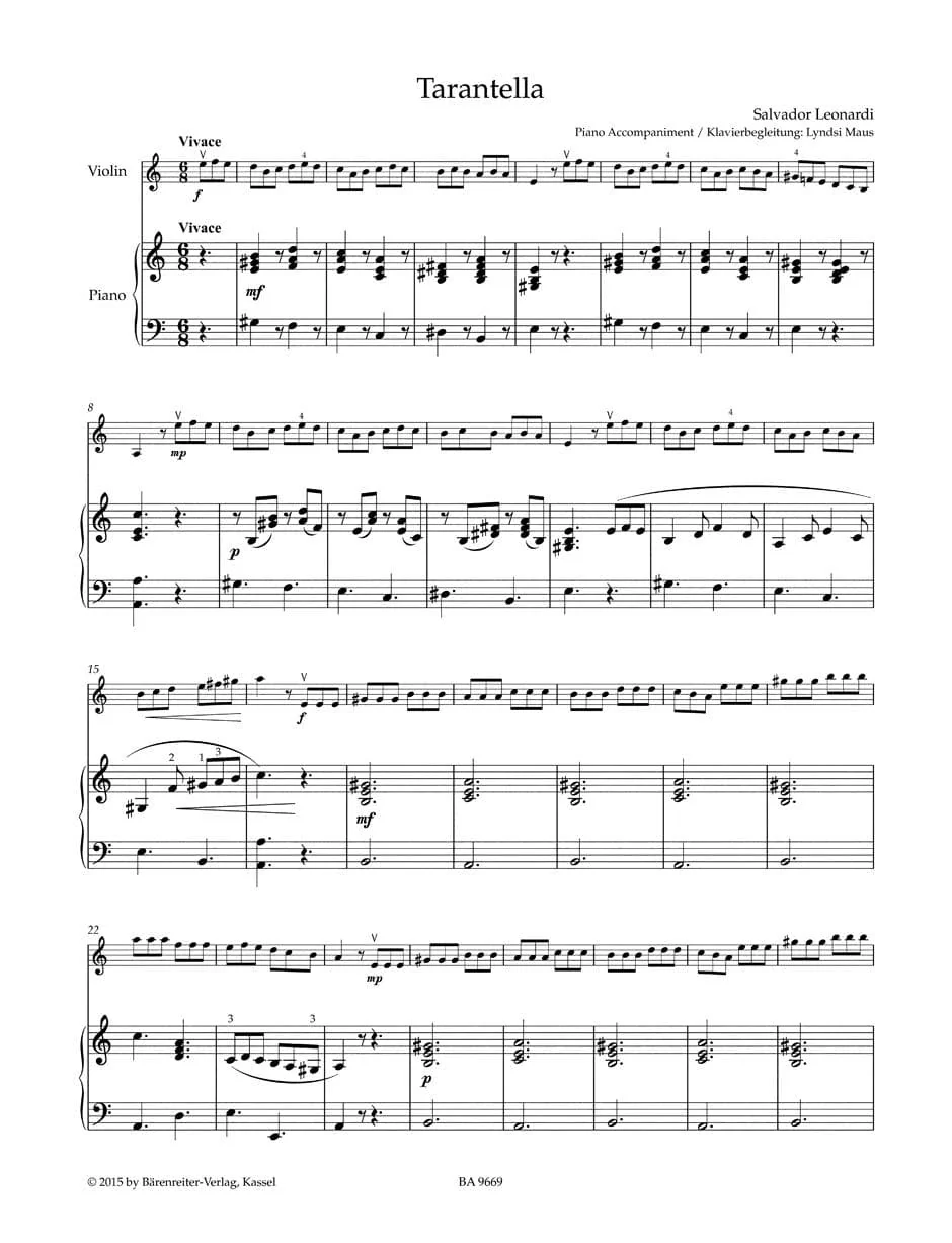 Sassmannshaus, Kurt and Christoph and Lusk, Melissa - Violin Recital Album, Volume 2: First Position - for Violin, Violin and Piano, or Violin Duet - Barenreiter - Image 4
