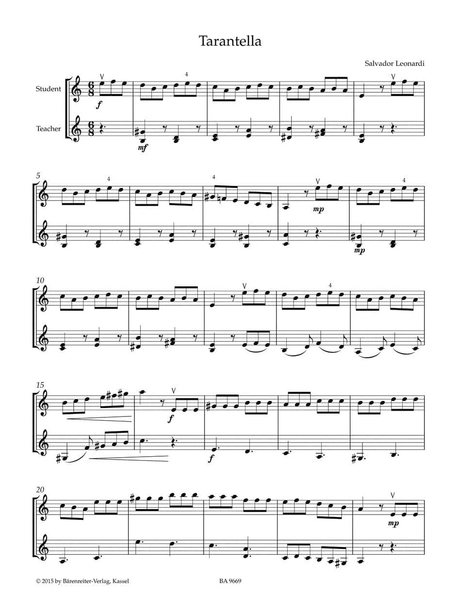 Sassmannshaus, Kurt and Christoph and Lusk, Melissa - Violin Recital Album, Volume 2: First Position - for Violin, Violin and Piano, or Violin Duet - Barenreiter - Image 5