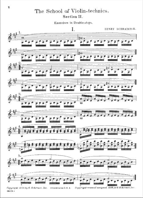 Schradieck, Henry - School of Violin-Technics, Book 2 - G Schirmer - Image 2