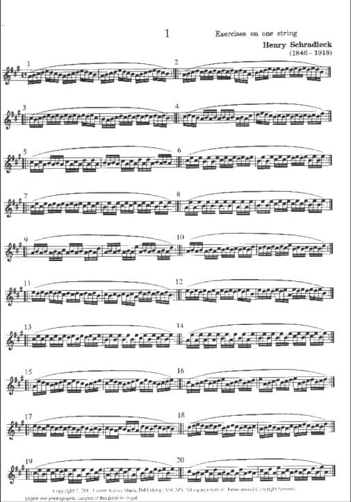 Schradieck, Henry - School of Violin Technique, Book 1 - edited by Jaroslav Foltyn - Lauren Keiser Music Publishing - Image 2