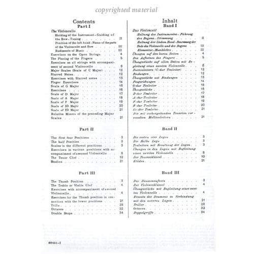 Schroeder - Violoncello Method - Volume 1 For Cello Published by Carl Fischer - Image 2