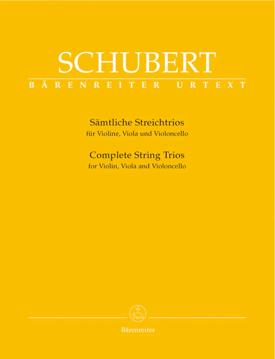 Schubert, Franz - Complete String Trios For Violin, Viola, and Cello Edited by Aberhold URTEXT Published by Barenreiter Verlag