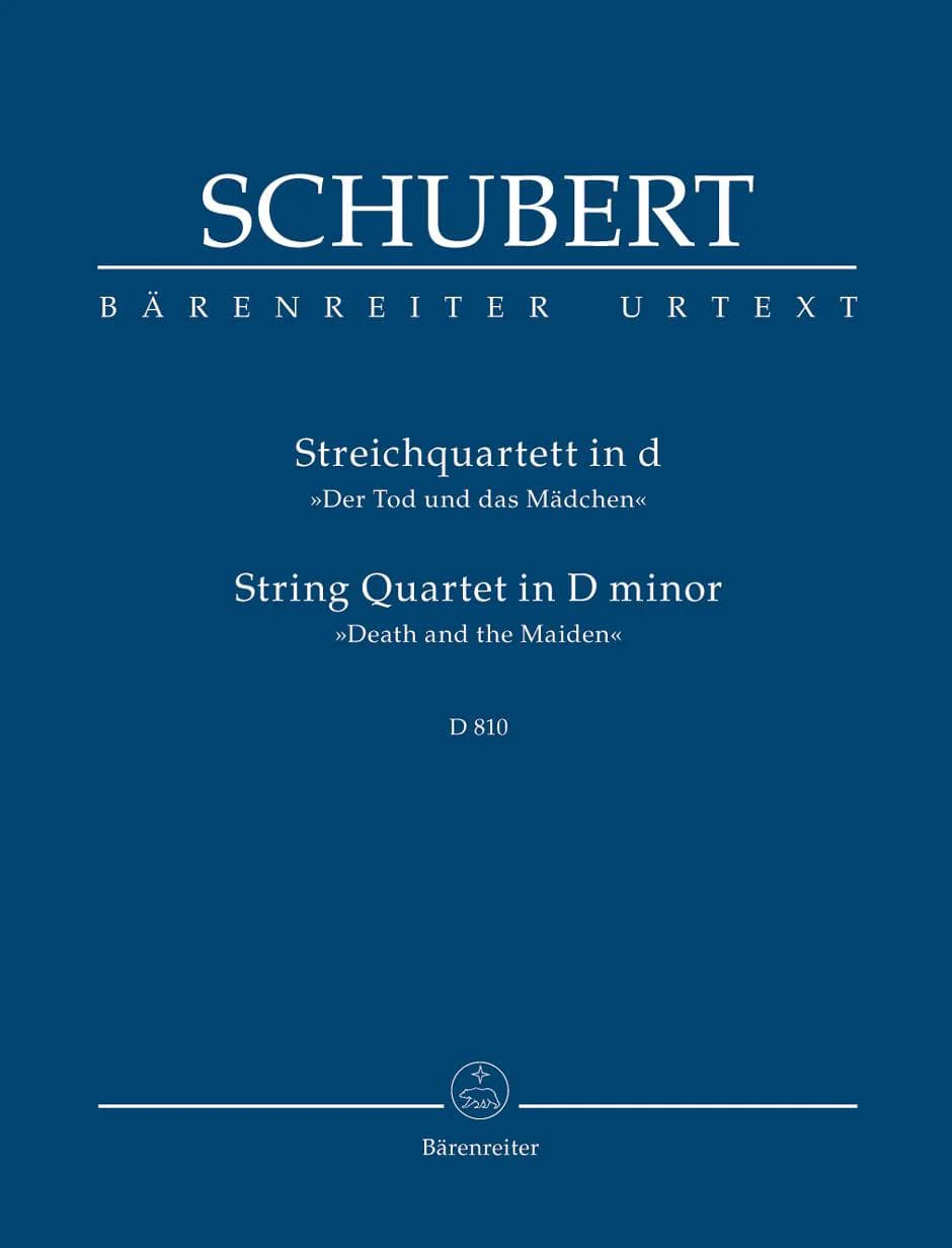 Schubert, Franz - Quartet in d minor, D 810 URTEXT Published by Barenretier