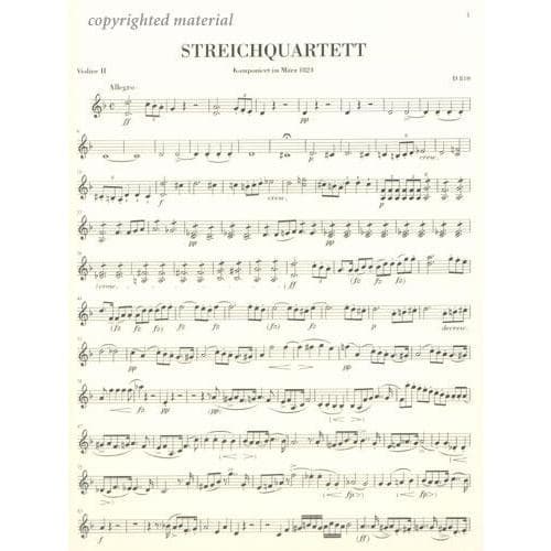 Schubert, Franz - Quartet in d minor D 810 URTEXT Published by G Henle Verlag - Image 3