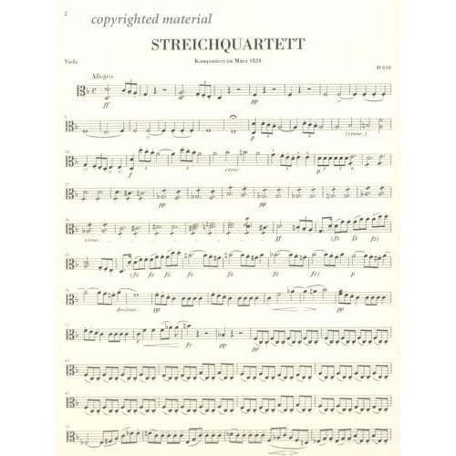 Schubert, Franz - Quartet in d minor D 810 URTEXT Published by G Henle Verlag - Image 4