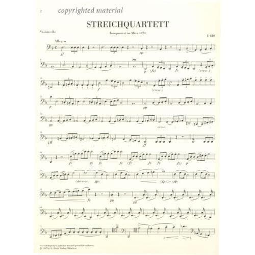 Schubert, Franz - Quartet in d minor D 810 URTEXT Published by G Henle Verlag - Image 5