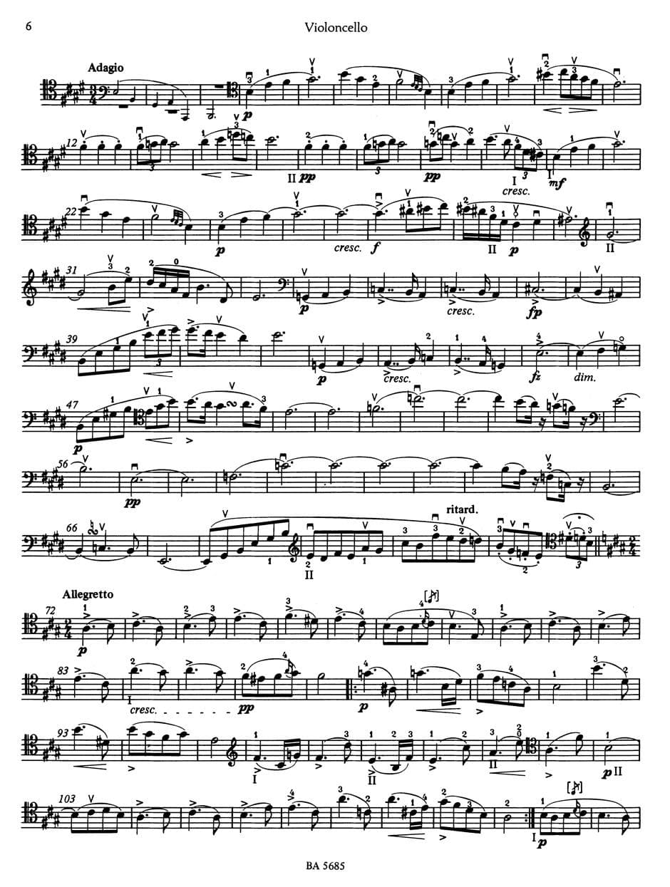 Schubert, Franz - Sonata in a minor, D 821 ("Arpeggione") - Cello and Piano - edited by Helmut Wirth and Klaus Storck - Bärenreiter Verlag URTEXT - Image 3