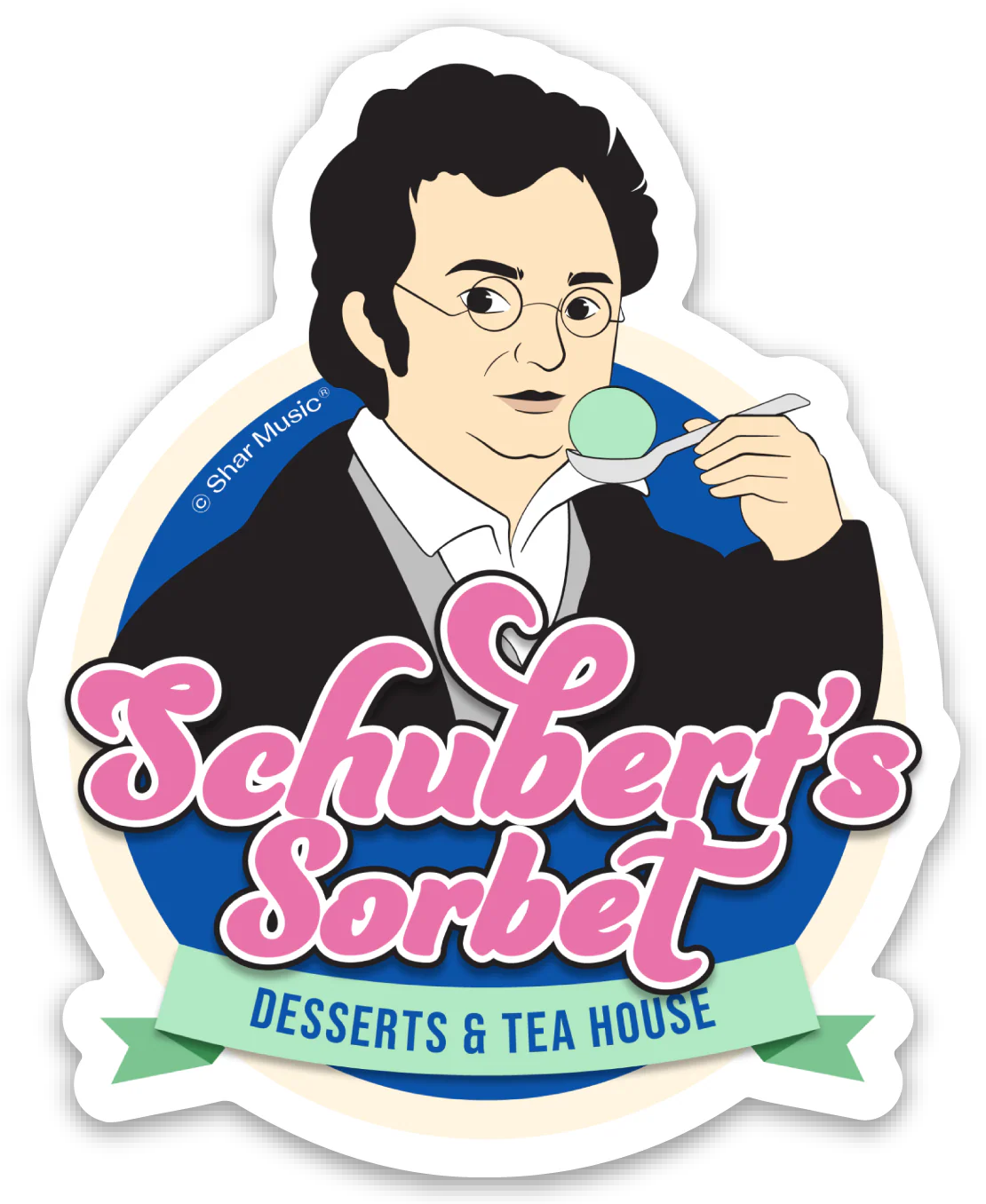 Schubert's Sorbet Die-cut Sticker