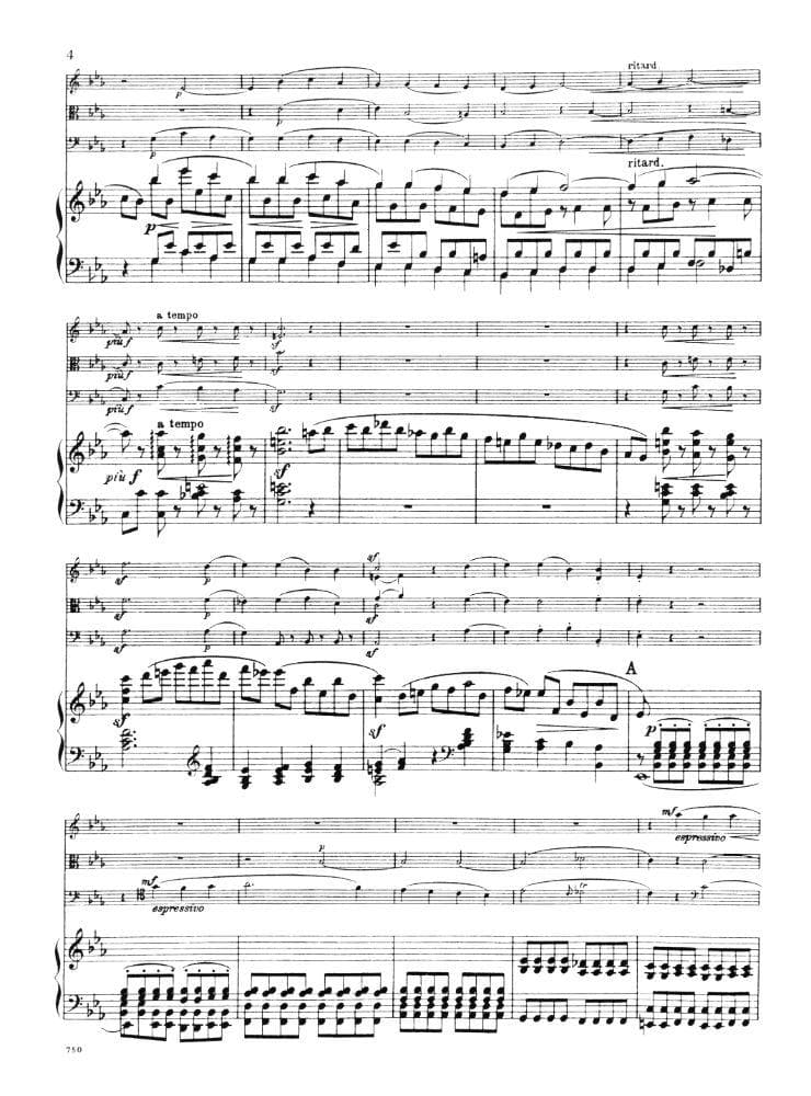 Schumann, Robert - Piano Quartet in E-flat Major Op 47 Published by International Music Company - Image 3