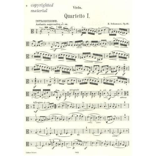 Schumann, Robert - Three Quartets, Op 41 Edited by Herrmann Peters Edition - Image 4