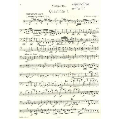 Schumann, Robert - Three Quartets, Op 41 Edited by Herrmann Peters Edition - Image 5