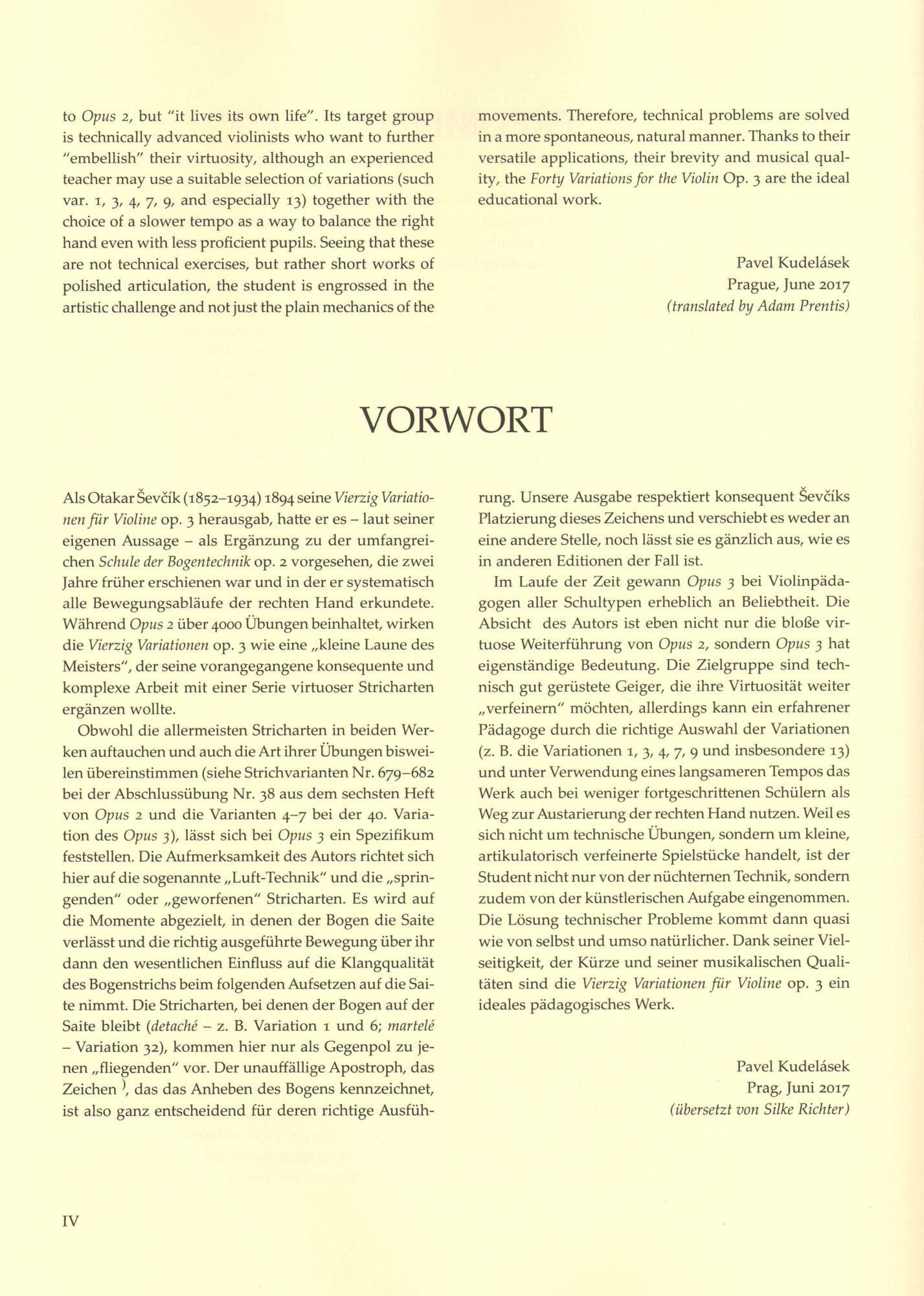 Sevcik, Otakar - 40 Variations Op 3 for Violin - Barenreiter - Image 3